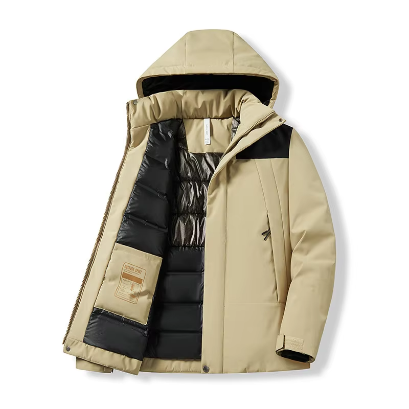 Autumn Winter Men's Bomber Jacket with Warm Graphene In