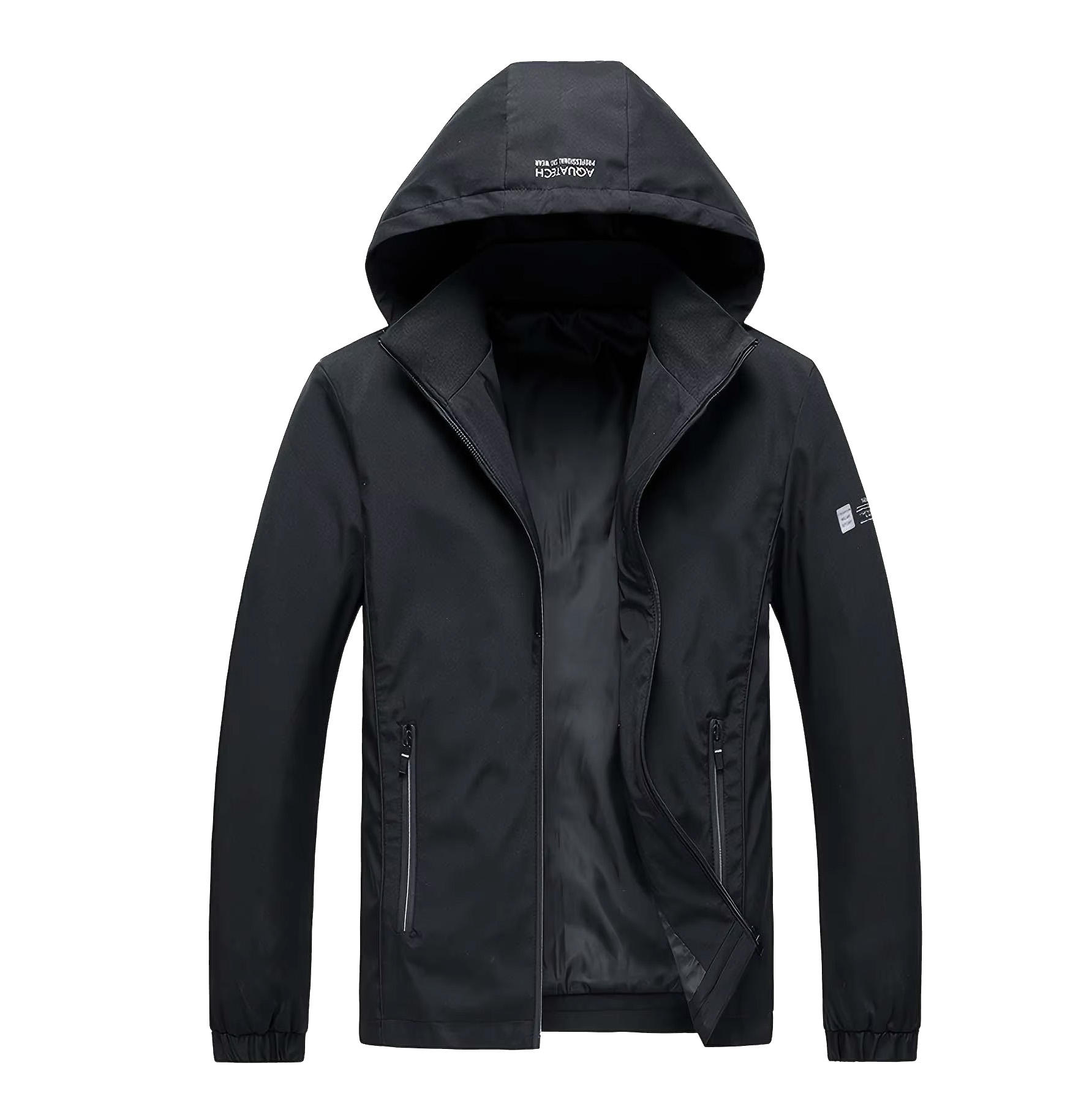 Men's Lightweight Waterproof Polyester Rain Jacket with