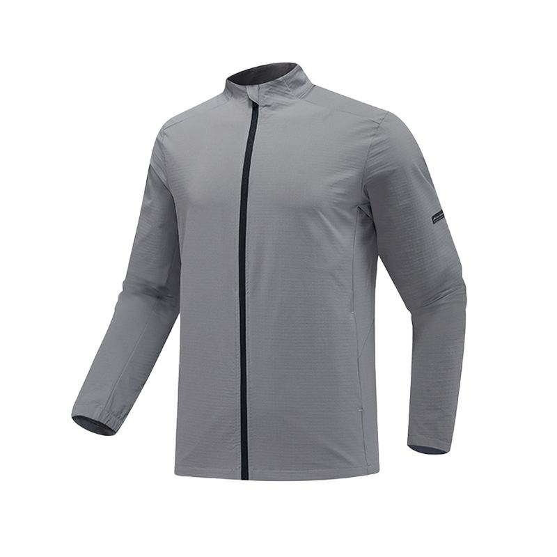 Custom Logo Men's Outdoor Workwear Jacket with Woven St