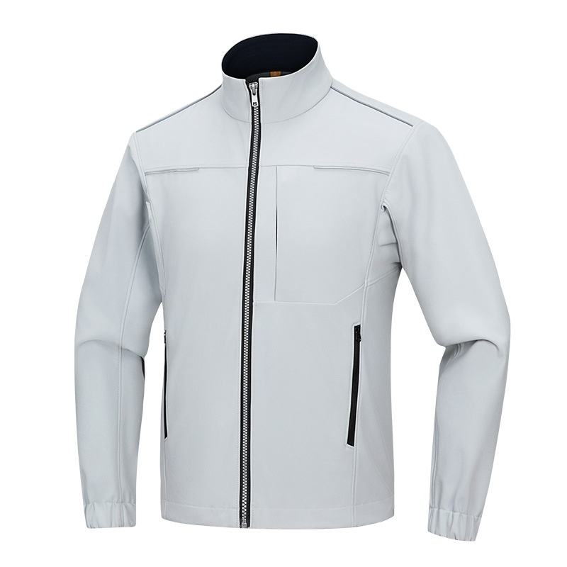 Men's Workwear Jacket, Warm Standing Collar, Windproof,
