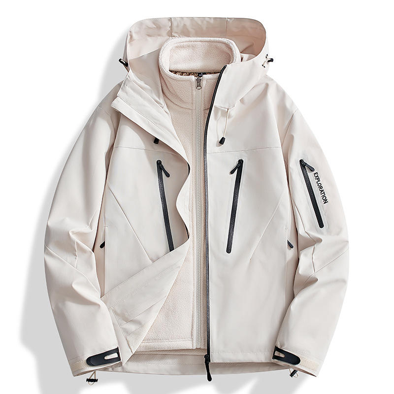 New Thin Three-In-One Outdoor Jacket for Couples Casual Mult