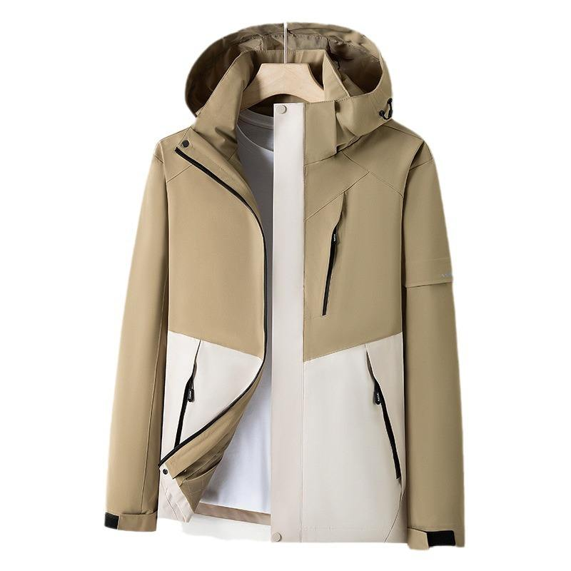 Spring Autumn Men's Casual Windbreaker Jacket Single La