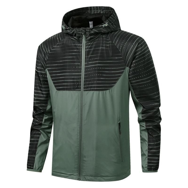 Men's Casual Rabbit Long Sleeve Sports Windbreaker for 