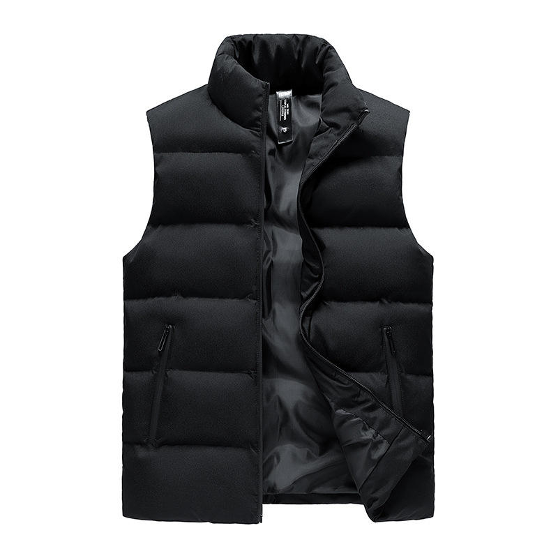 Men's Women's Casual Vest with Stand Collar Winter