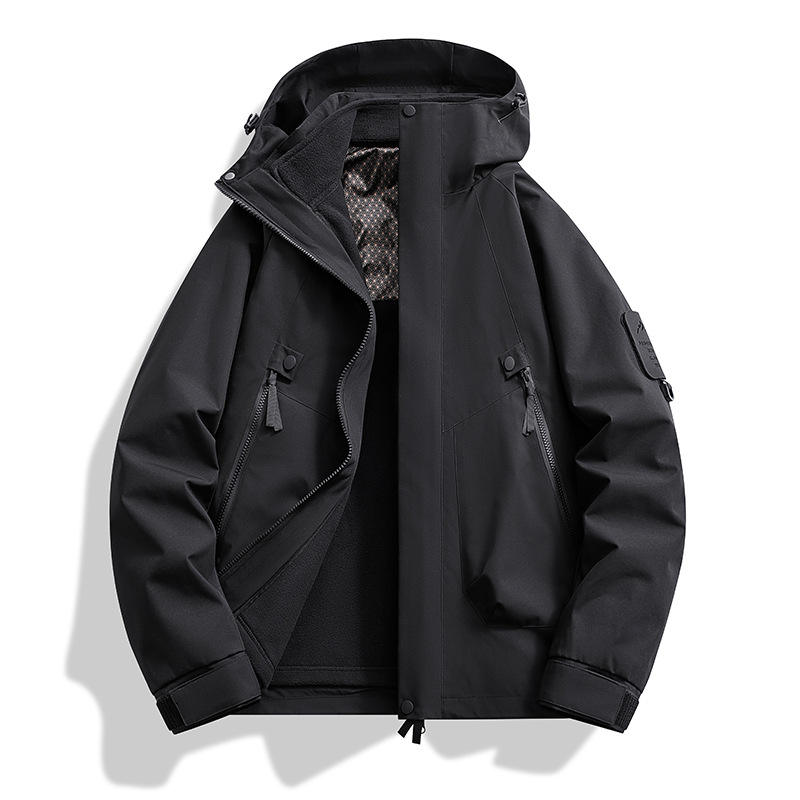OEM Winter Three-in-One Stand Hooded Travel Mountaineering J