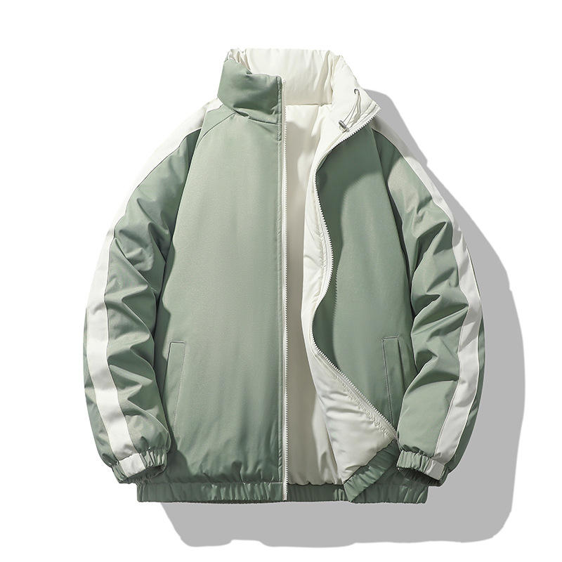 Autumn Winter Men's Casual Padded Jacket Double-Sided S