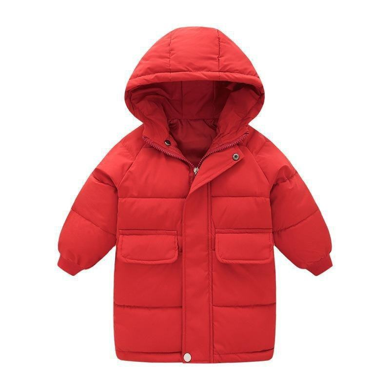 Children's Casual Mid-Length Jacket Boys Girls Korean S
