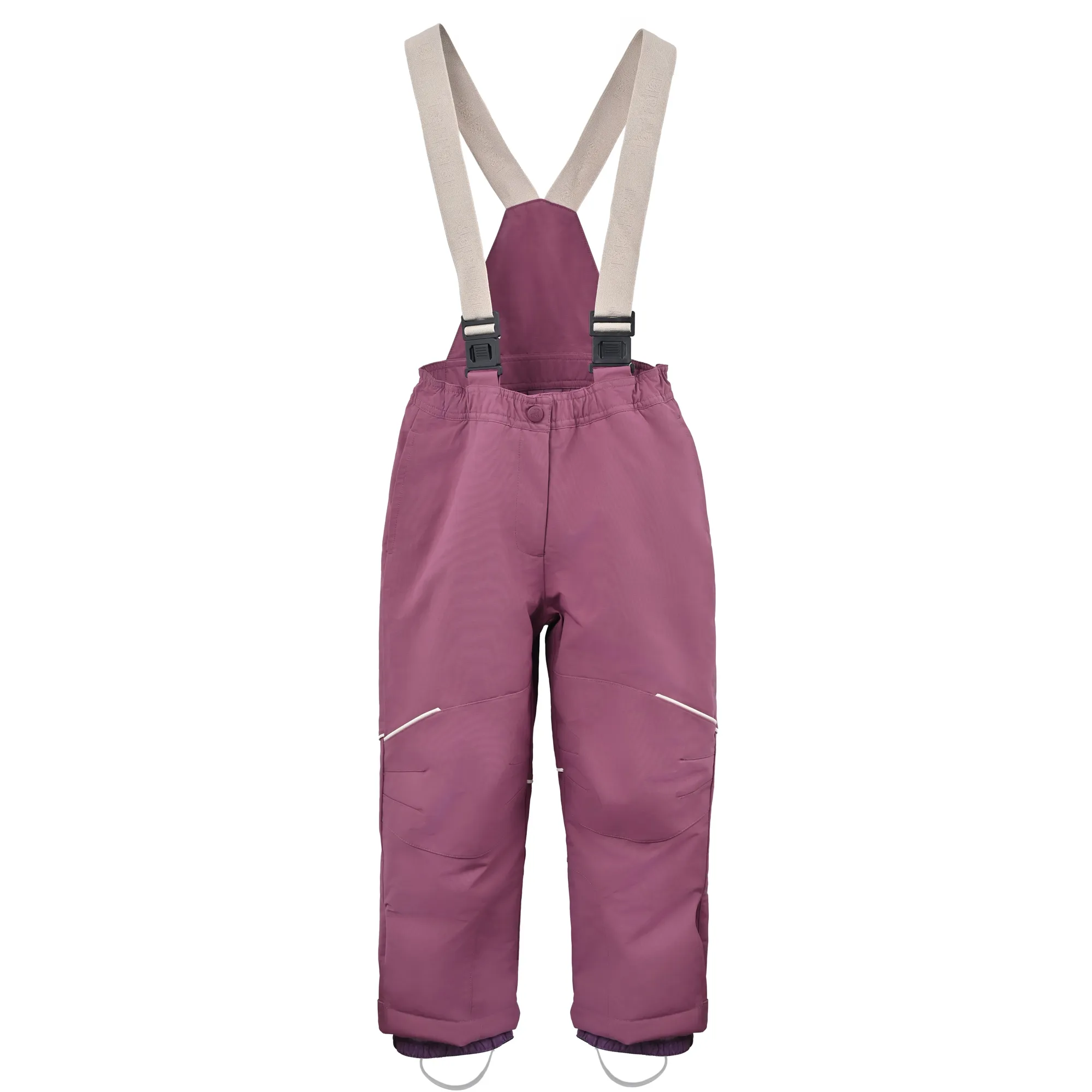 Children's Waterproof Dark Red Ski Overalls, Suitable f