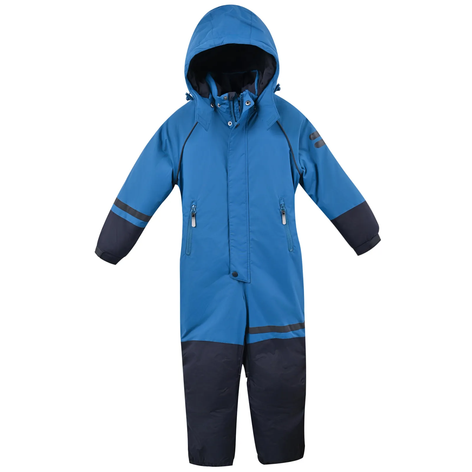 Kids One-Piece Warm Waterproof Reflective Ski Snowsuit with 