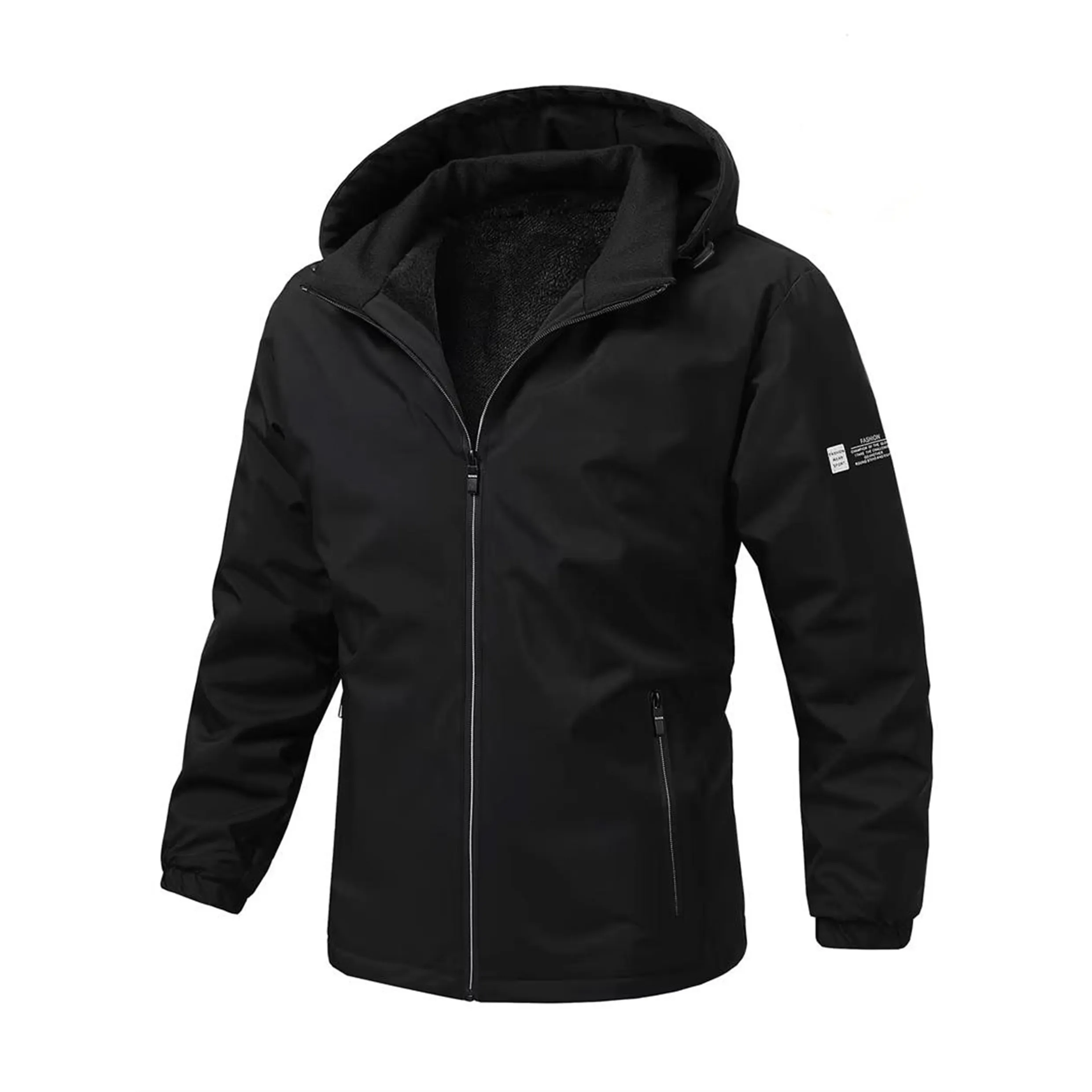 Men's Winter Warm and Lightweight Cotton Jacket with Ho