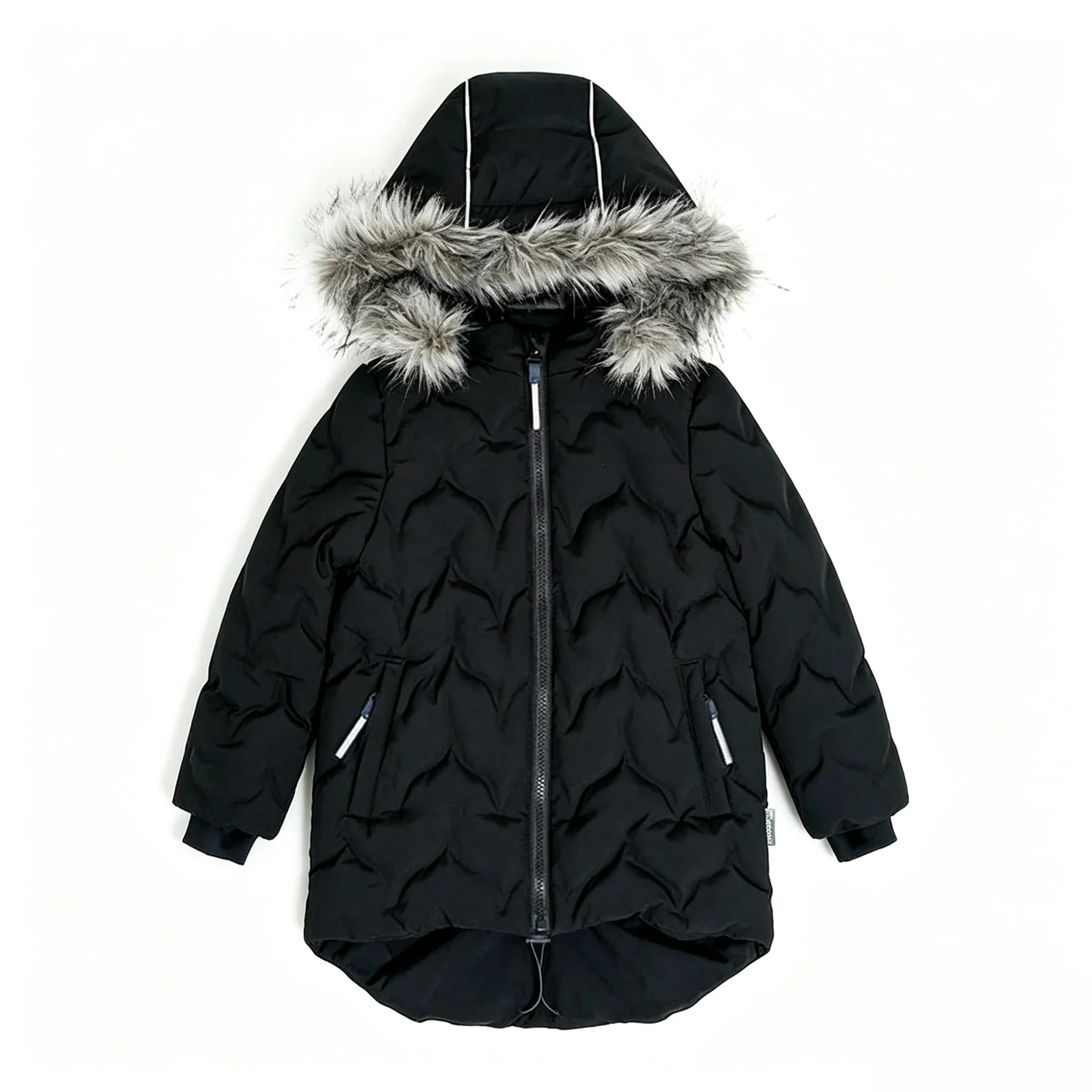 Kids Winter Quilted Jackets Waterproof Cotton Outerwear with