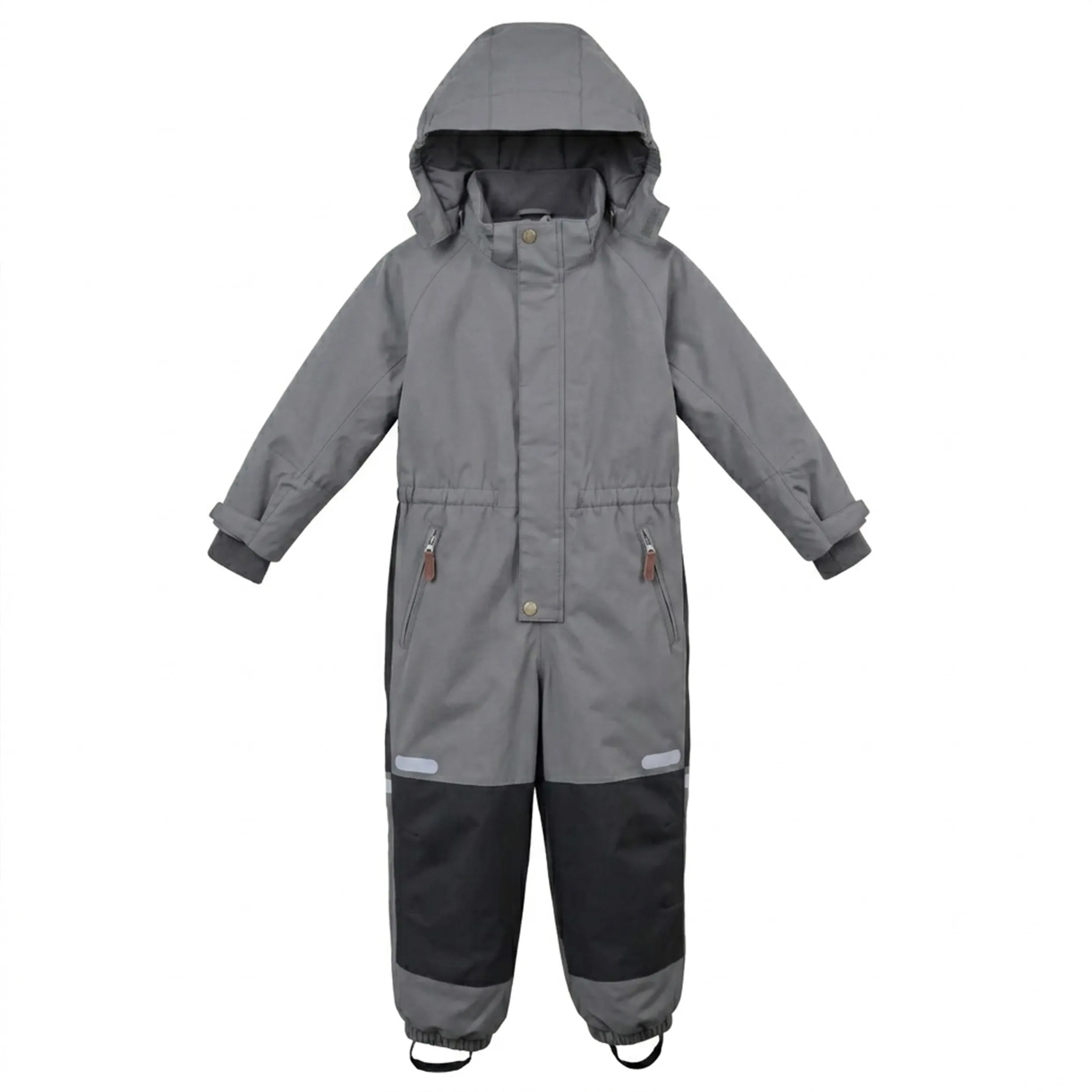 Kids' Striped One-Piece Waterproof Winter Outdoor Ski S