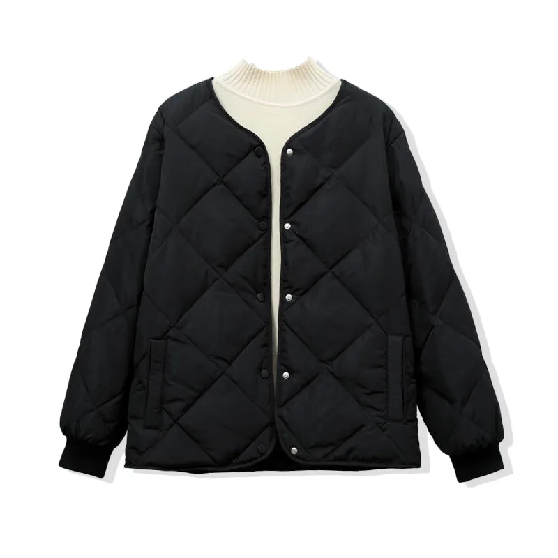 Women's Short Light Knitted Winter Coat Wholesale Washe