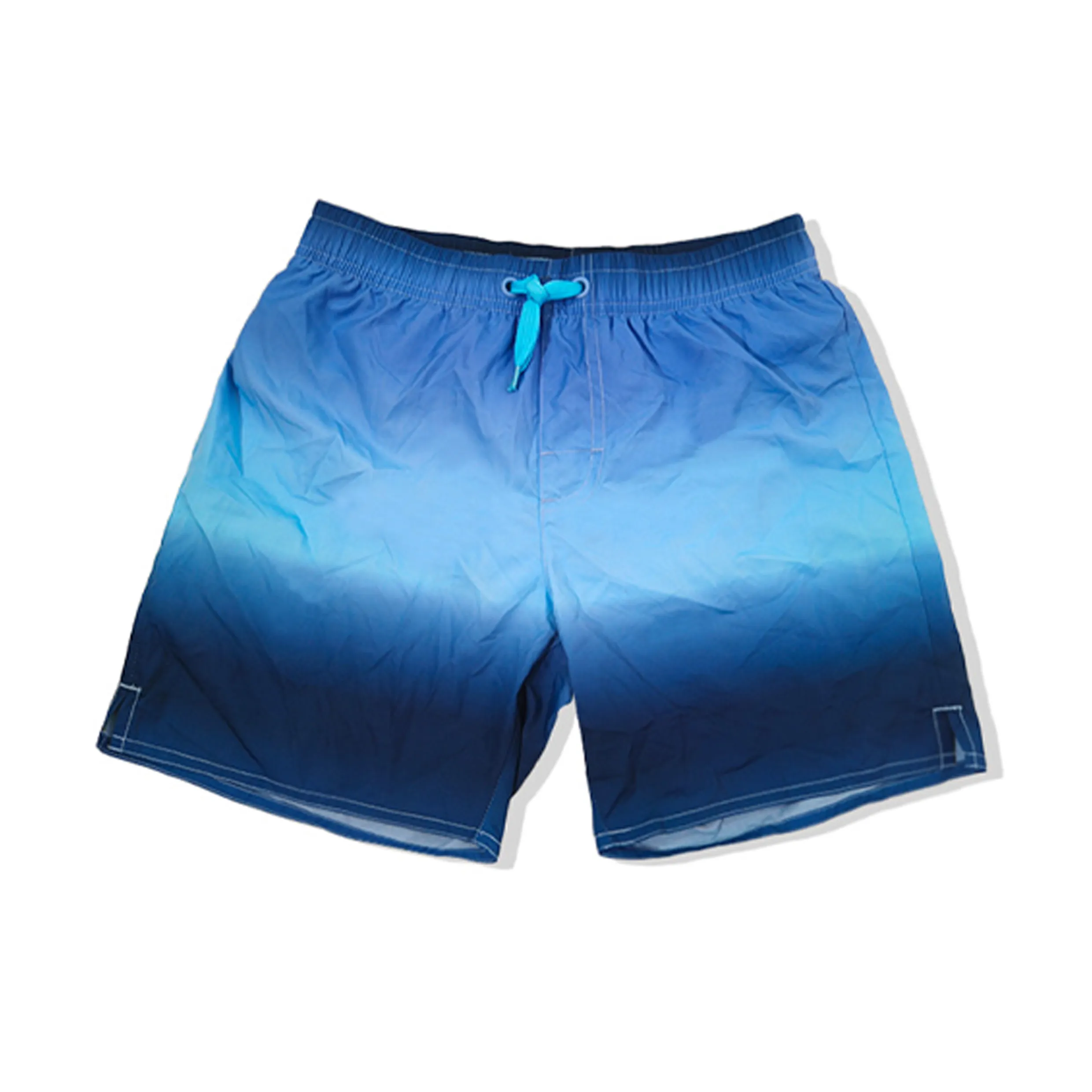 Boys Blue Drawstring Quick Dry Beach Swim Trunks Kids Swimsu