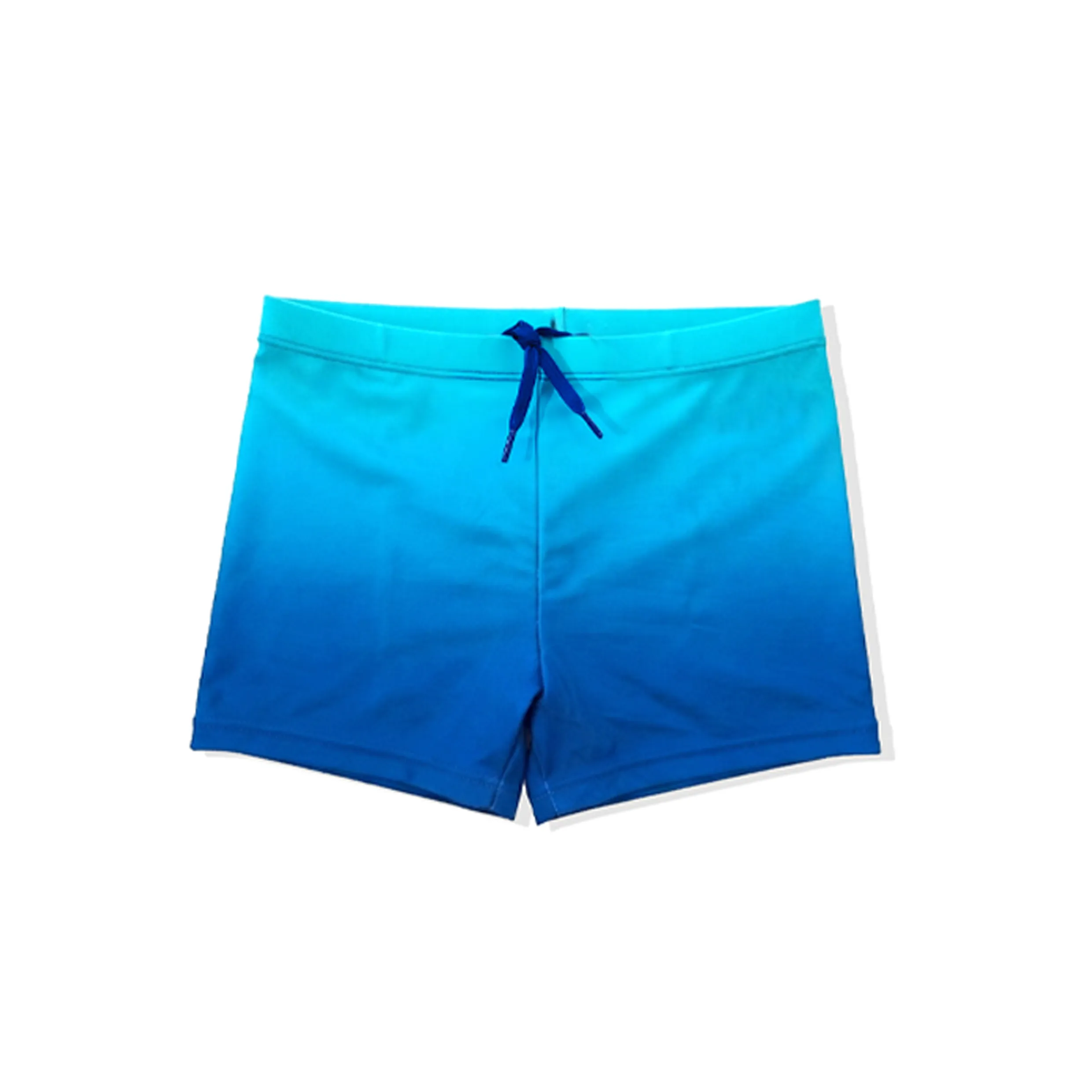 Boys Blue Drawstring Waist Quick Dry Swim Trunks Kids Swimsu