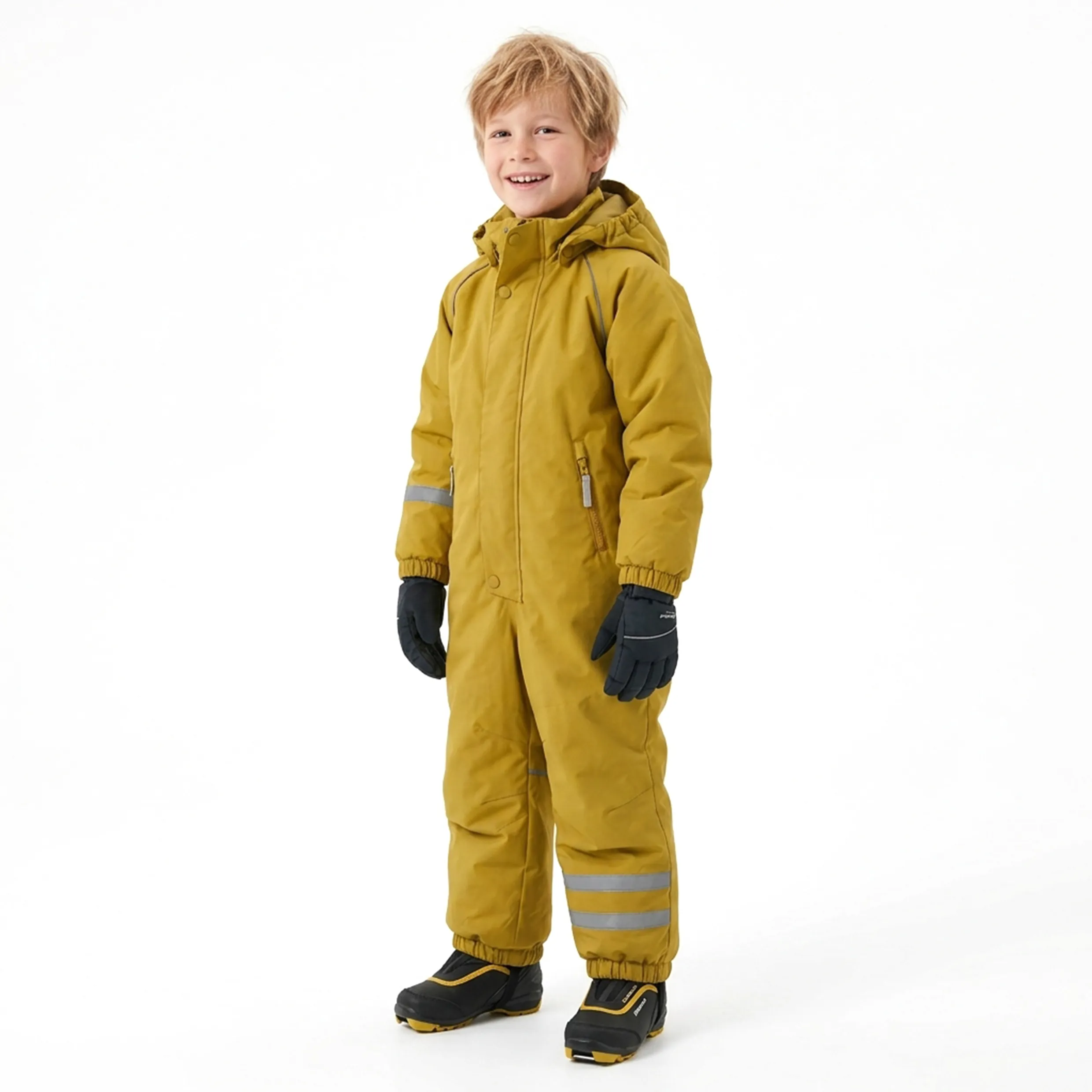 Kids Reflective Waterproof Windproof Insulated One Piece Ski